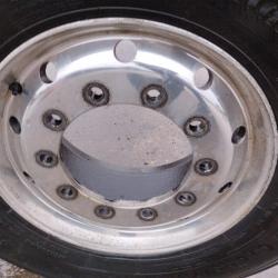 SETS OF SIX ALCOA ALUMINIUM OFF SET AND CENTRE MOUNT SUPER SINGLE TRAILER WHEELS