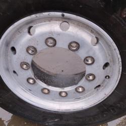 SETS OF SIX ALCOA ALUMINIUM OFF SET AND CENTRE MOUNT SUPER SINGLE TRAILER WHEELS